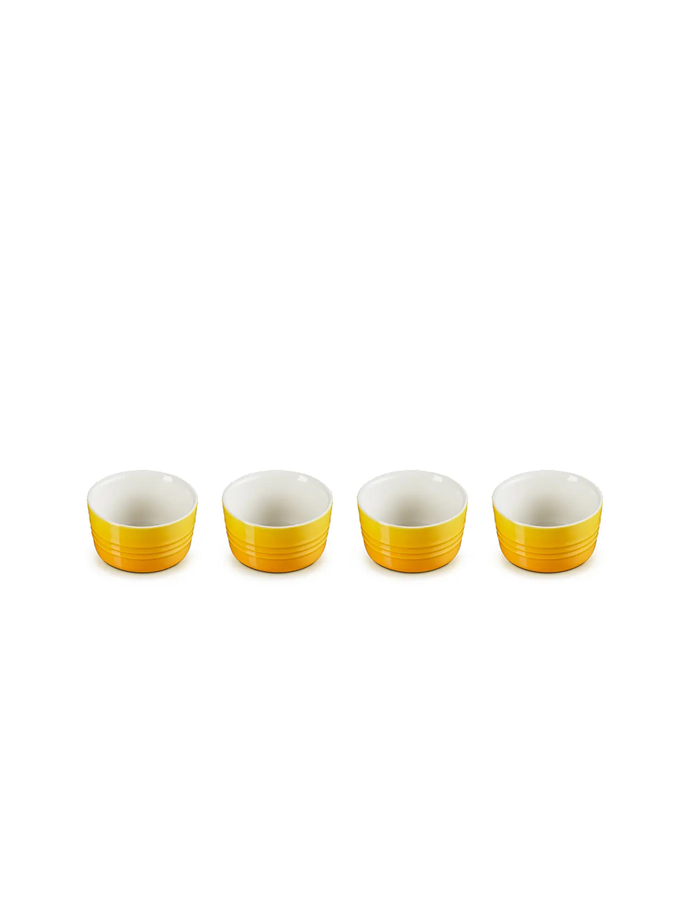 LE CREUSET | Mini Förmchen aus Steinzeug 4-er Set Flint | gelb